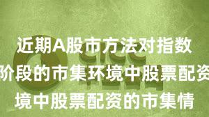 近期A股市方法对指数反复拉锯阶段的市集环境中股票配资的市集情